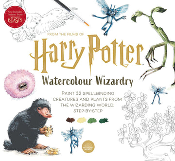 Harry Potter Watercolour Wizardry: Paint 32 spellbinding creatures and plants...
