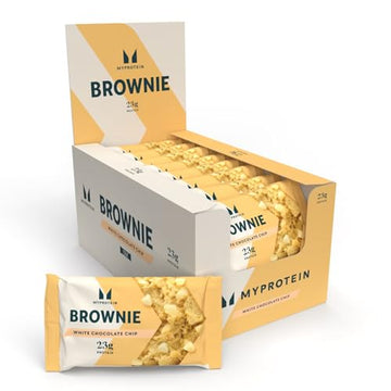 MyProtein Brownie - White Chocolate Chip, 23g Protein per Brownie, Delicious ...