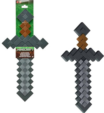 Mattel Minecraft Role-Play Battle Toy Accessory Collection with Pixelated Des...