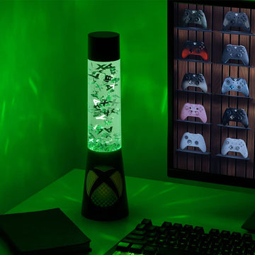 Xbox Glitter Liquid Flow Lamp with Floating Controller Icons