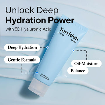 Torriden DIVE-IN Low molecule Hyaluronic acid Cream 80ml