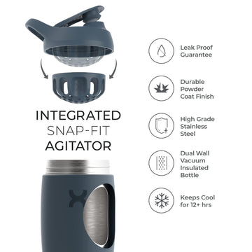 Promixx Pursuit Shaker Bottle Ocean Calm Blue