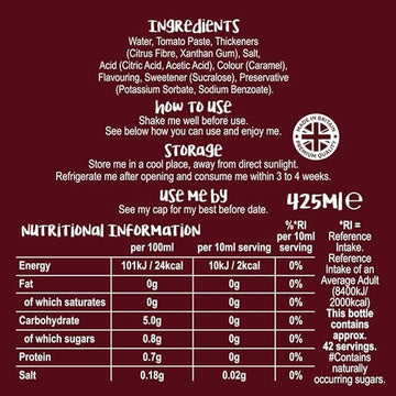 The Skinny Food Co Smokey BBQ Sauce 425ml