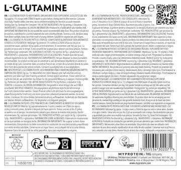 MyProtein Unflavoured L Glutamine - 500g