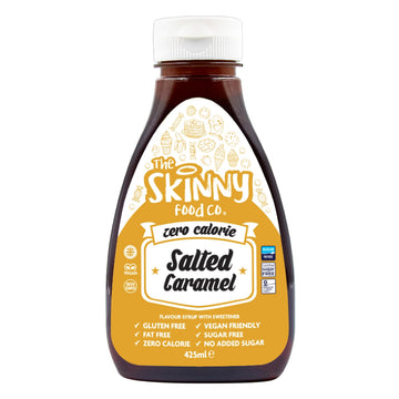 Skinny Food Co Salted Caramel Zero Calorie Syrup 425ml - Sugar Free Salted Ca...