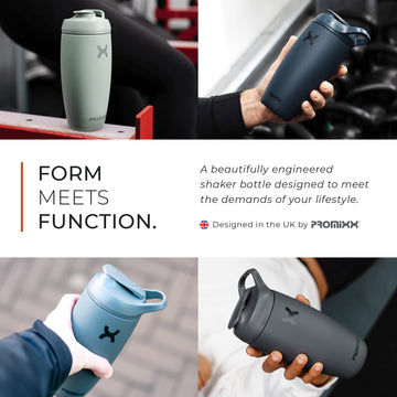 Promixx Pursuit Shaker Bottle Insulated Stainless Steel Water Bottle and Blen...