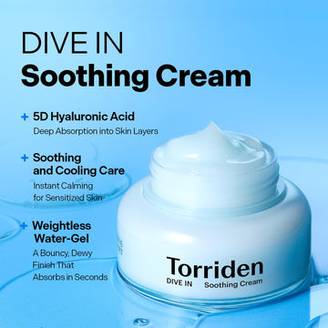 Torriden Dive-In Low Molecular Hyaluronic Acid Soothing Cream 100ml