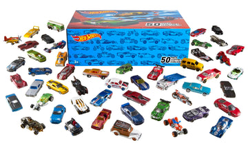 Hot Wheels 50-Car Pack of 1:64 Scale Vehicles Individually Packaged