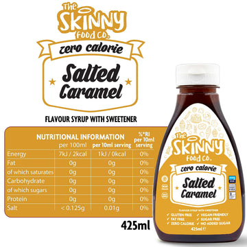 The Skinny Food Co Salted Caramel Zero Calorie Syrup 425ml
