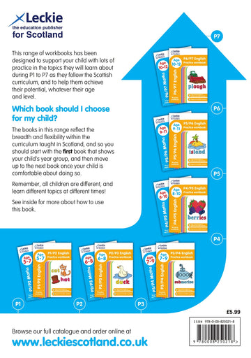 P2/P3 English Practice Workbook: Extra Practice for CfE Primary School Englis...
