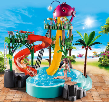 Playmobil 70609 Family Fun Aqua Park Water Park with Slides