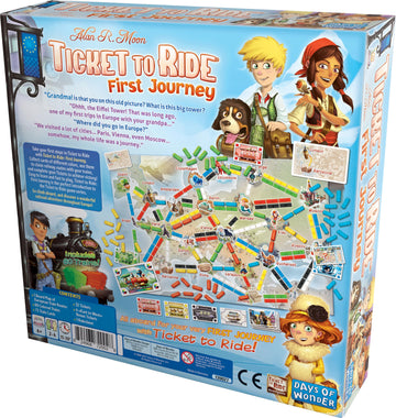 Ticket To Ride - First Journey Europe Board Game